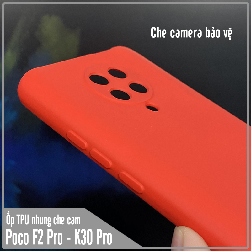 Ốp lưng cho Poco F2 Pro - Redmi K30 Pro - K30 Ultra, nhựa TPU dẻo màu lót nhung che camera