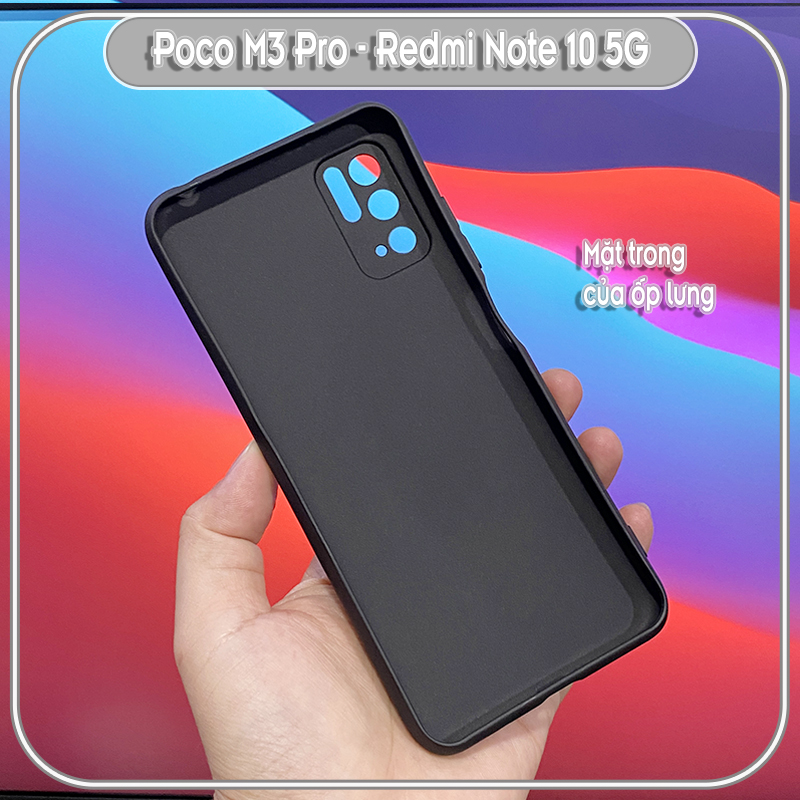 Ốp lưng TPU dẻo đen cho Xiaomi Redmi Note 10 5G - Poco M3 Pro che Camera