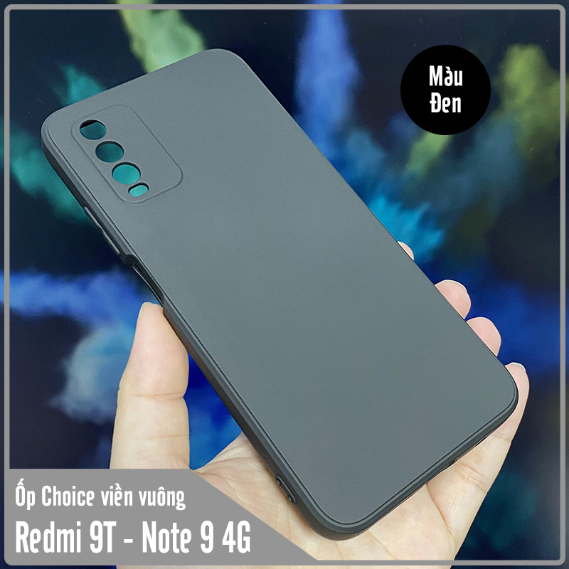 Ốp lưng cho Xiaomi Redmi 9T - Redmi Note 9 4G Choice viền vuông dẻo lót nhung che camera