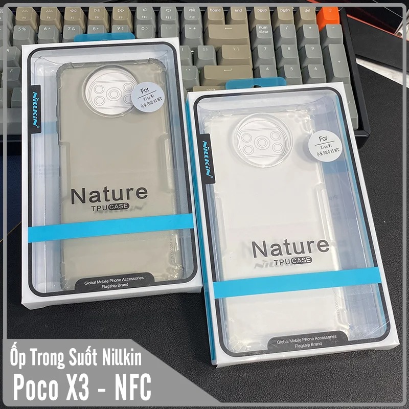 Ốp lưng cho Xiaomi Poco X3 NFC - X3 PRO TPU trong suốt Nillkin NATURE