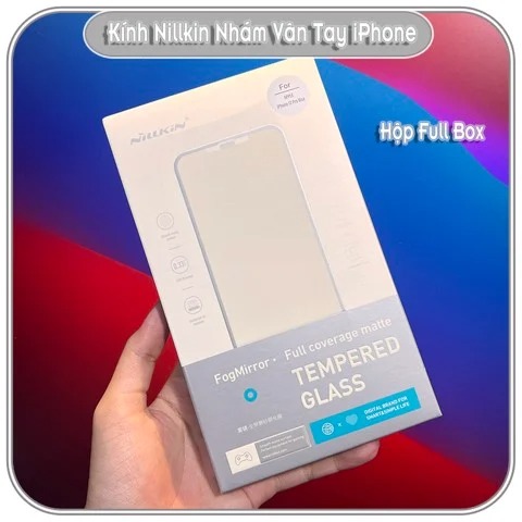 Kính cường lực iPhone 12 - 12 Pro - 12 Pro Max Nillkin Nhám Vân Tay FogMirror