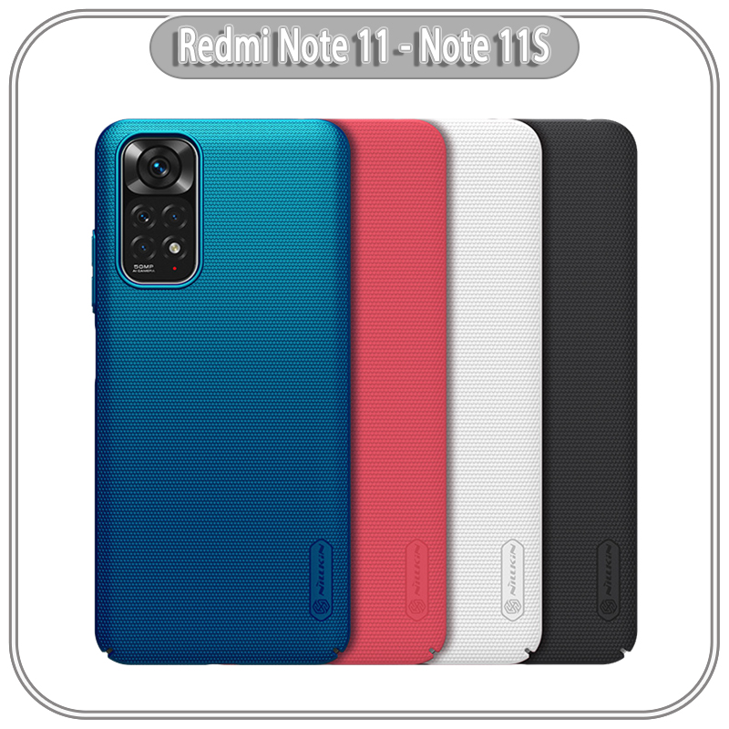 Ốp lưng cho Xiaomi Redmi Note 11 - Note 11S Frosted Shield nhựa PC cứng Nillkin , nhám hạn chế vân tay - hàng nhâp khẩu