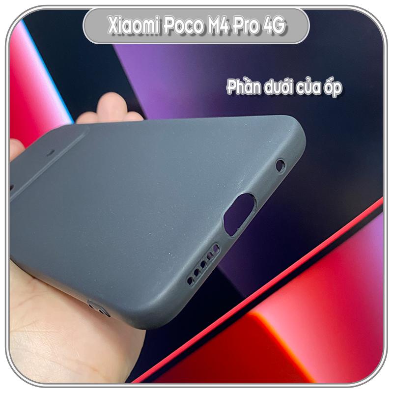 Ốp lưng cho Xiaomi Poco M4 Pro 4G TPU đen nhám, Che Camera