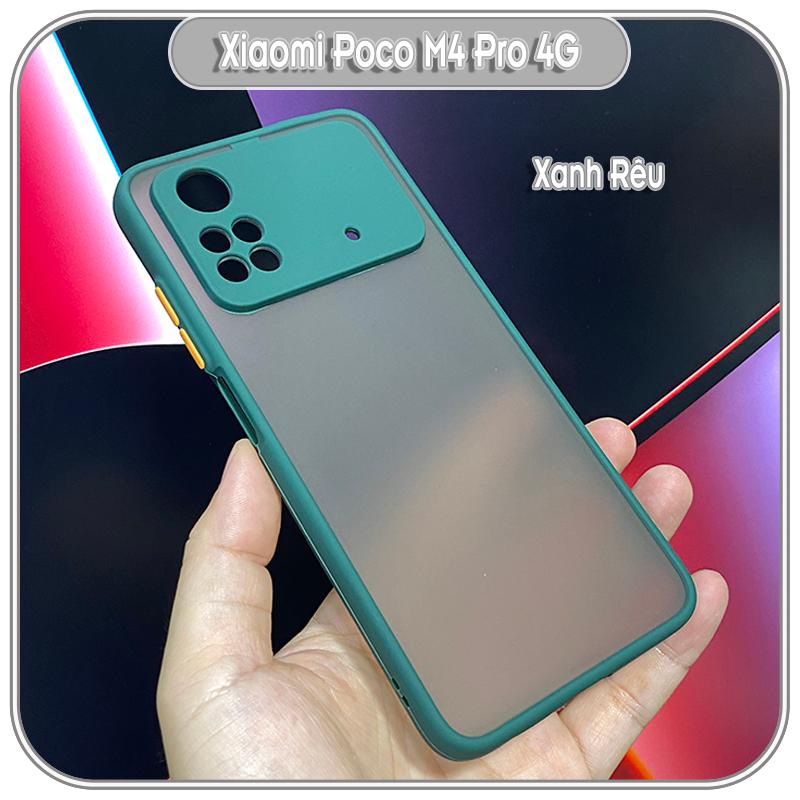 Ốp lưng cho Xiaomi PocoPhone M4 Pro 4G nhám viền màu che camera