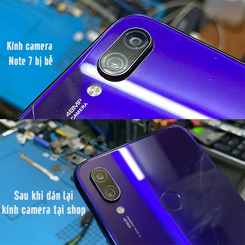Kính camera sau cho Redmi Note 9S - Note 9 Pro