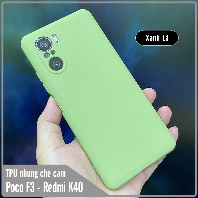 Ốp lưng cho Xiaomi Poco F3 - Redmi K40, nhựa TPU dẻo màu lót nhung che camera