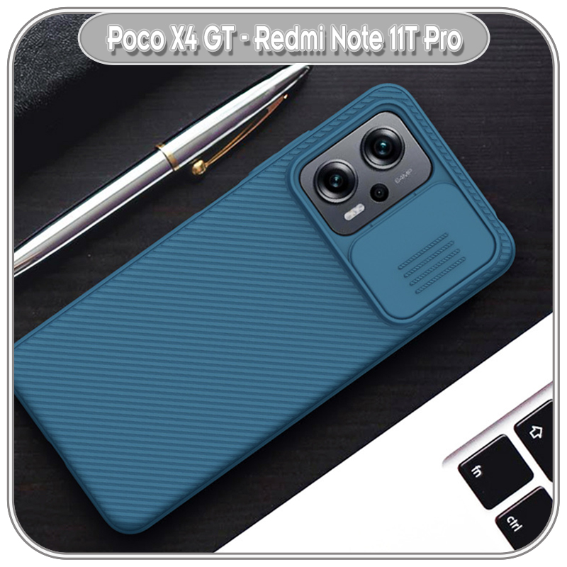 Ốp lưng cho Xiaomi Poco X4 GT - Redmi Note 11T Pro, Nillkin CamShield che camera