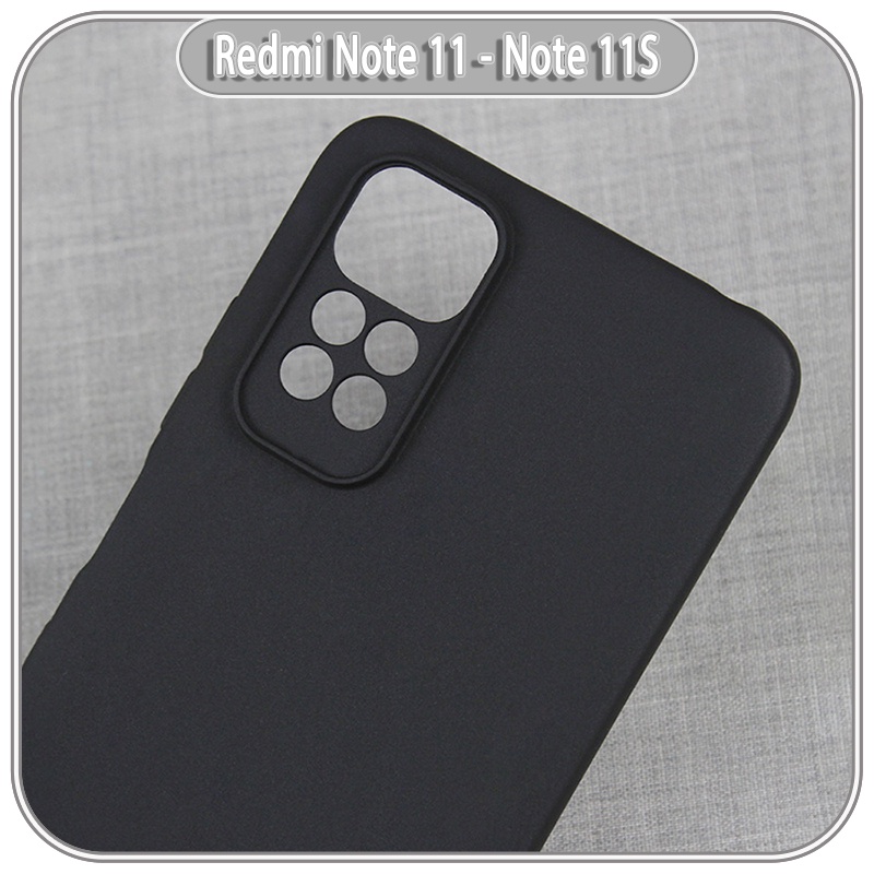 Ốp lưng cho Xiaomi Redmi Note 11 - 11S bản quốc tế nhựa dẻo TPU Đen - che camera