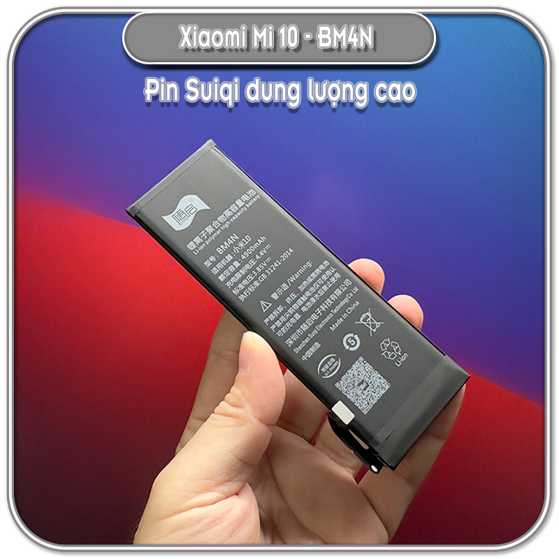 Thay pin Suiqi BM4N cho Xiaomi Mi 10 - Mi 10S, 4900mAh