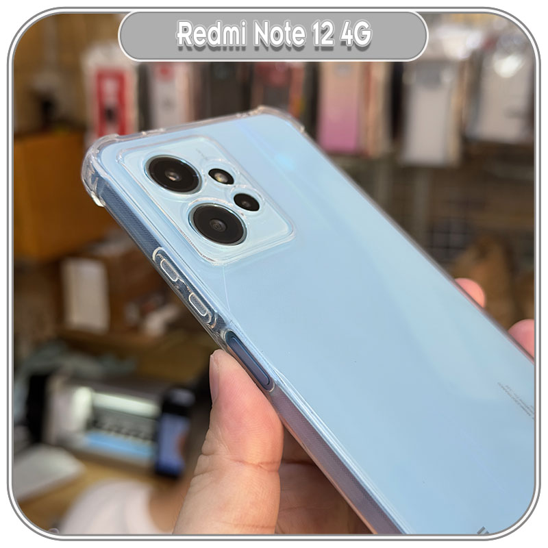 Ốp lưng chống sốc cho Redmi Note 12 4G - 12 Pro 4G & 5G - 12S - 12 Turbo nhựa dẻo TPU trong che camera