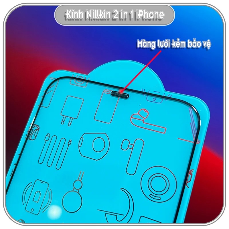 Kính cường lực iPhone 12 - 12 Pro - 12 Pro Max Nillkin 2 in 1 Full Màn Hình