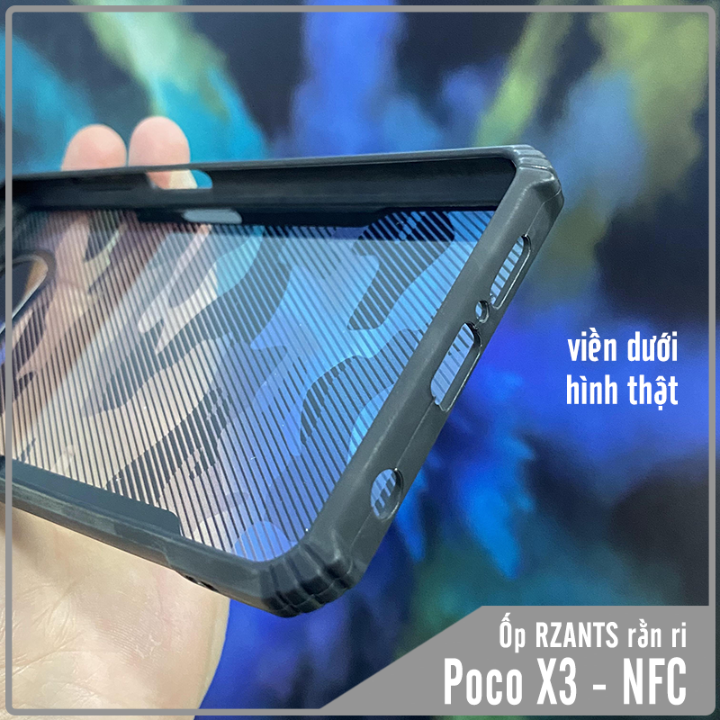 Ốp lưng cho Xiaomi Poco X3 NFC - X3 PRO Rzants rằn ri chống sốc