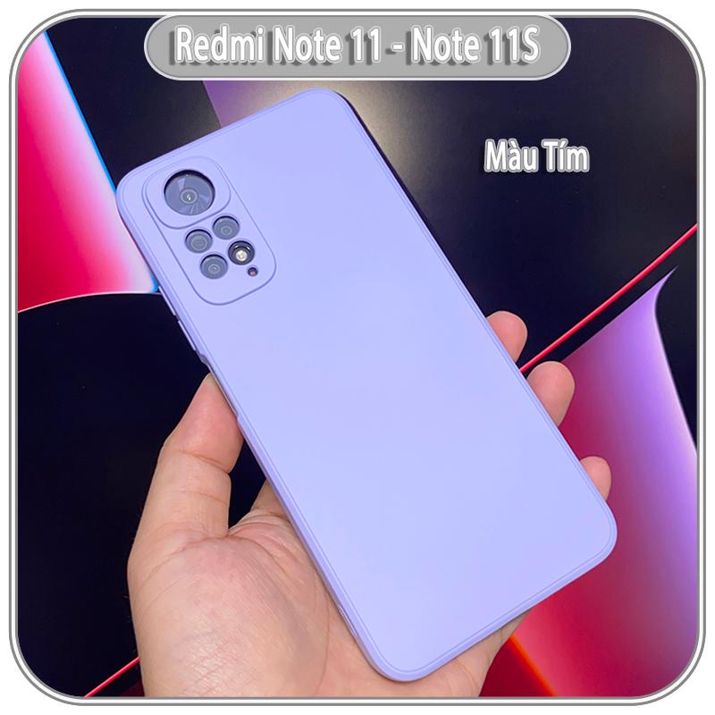 Ốp lưng cho Xiaomi Redmi Note 11 - Note 11S 4G, Choice viền vuông nhựa TPU dẻo màu lót nhung che camera