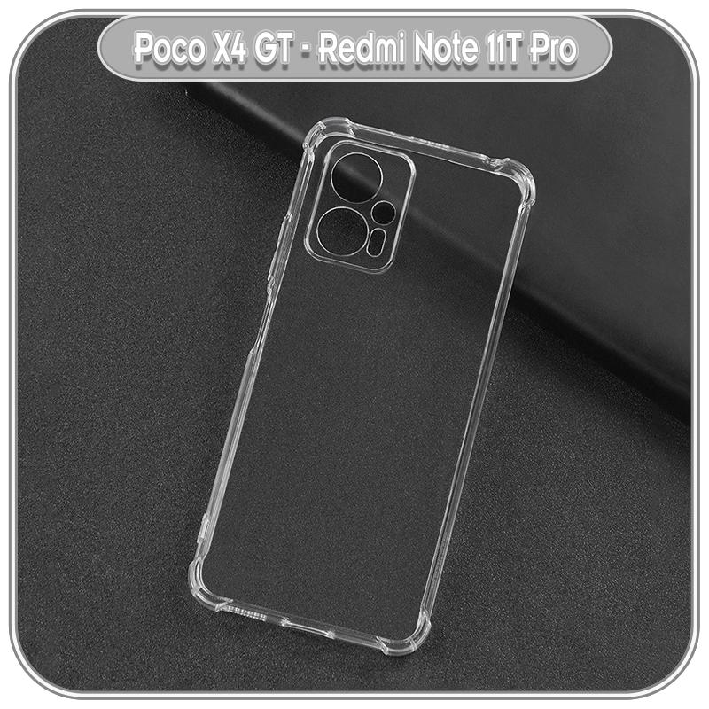 Ốp lưng cho Xiaomi Poco X4 GT - Redmi Note 11T Pro nhựa dẻo TPU trong che camera