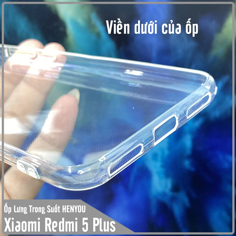 Ốp lưng cho Xiaomi Redmi 5 Plus Trong Suốt Chống Sốc