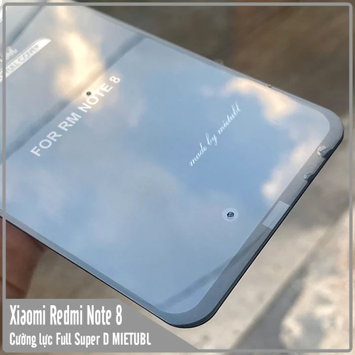 Kính cường lực Super D Xiaomi Redmi Note 8 Full viền Đen MIETUBL