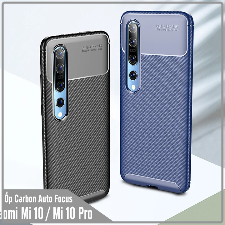 Ốp lưng cho Xiaomi Mi 10 / Mi 10 Pro chống sốc Carbon Auto Focus