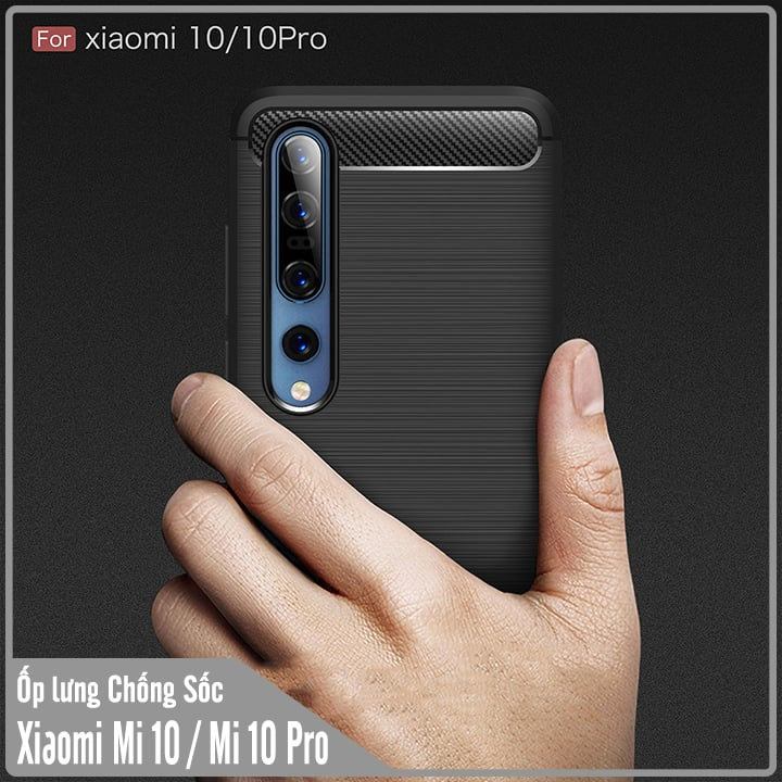 Ốp lưng cho Xiaomi Mi 10 / Mi 10 Pro Chống sốc - Rugged Armor