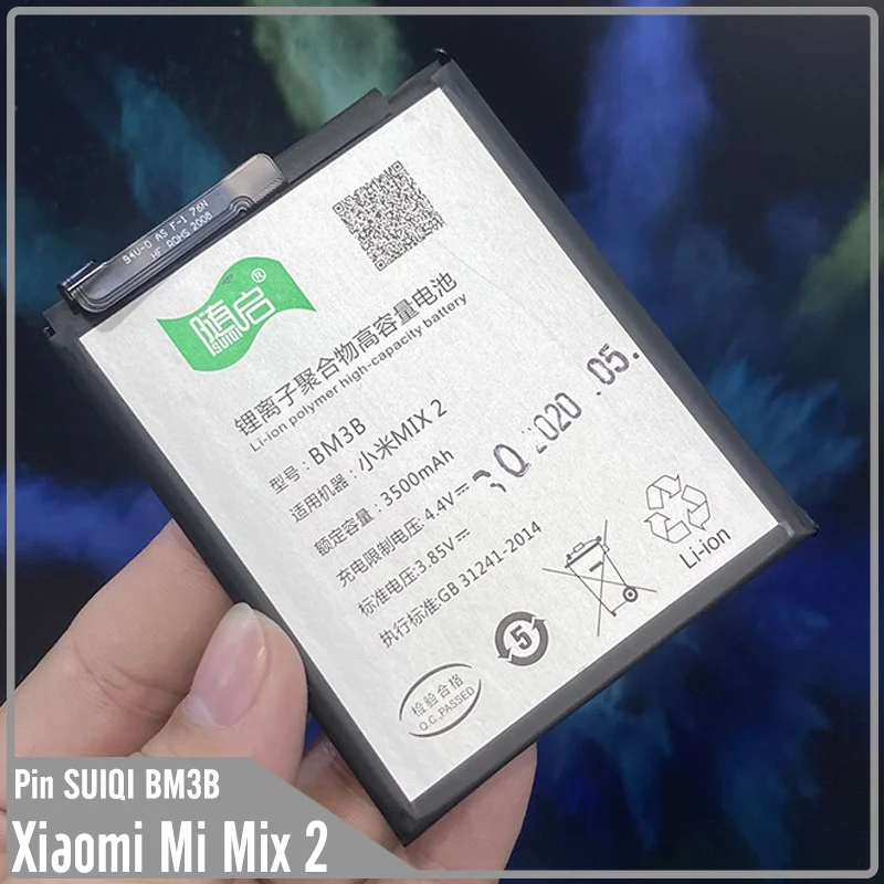 Pin Suiqi Li-ion thay thế cho  Mi Mix 2 (BM3B) 3500mAh