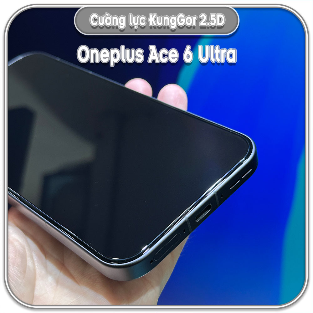 Bộ 2 Cường lực KungGor cho Oneplus Ace 6 Ultra, trong không viền đen