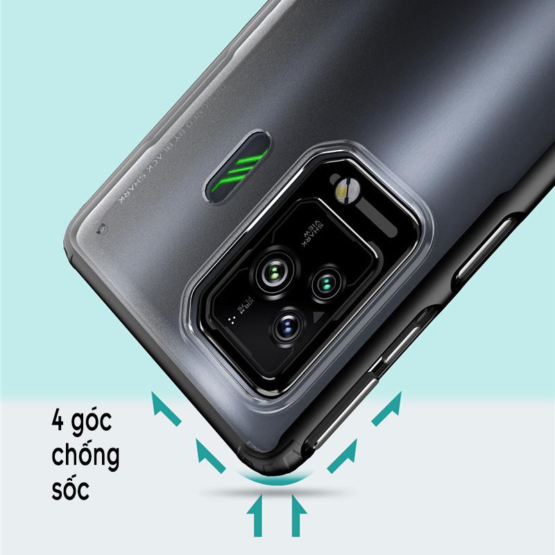 Ốp lưng cho Xiaomi Black Shark 5 - 5 Pro, nhám viền màu WLONS