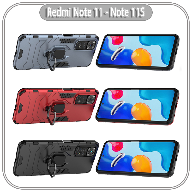 Ốp lưng cho Xiaomi Redmi Note 11 - Note 11S iRON MAN IRING Nhựa PC cứng viền dẻo chống sốc