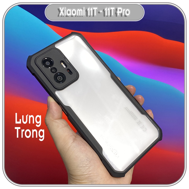 Ốp lưng cho Xiaomi 11T - 11T Pro chống sốc trong viền nhựa dẻo XunDD