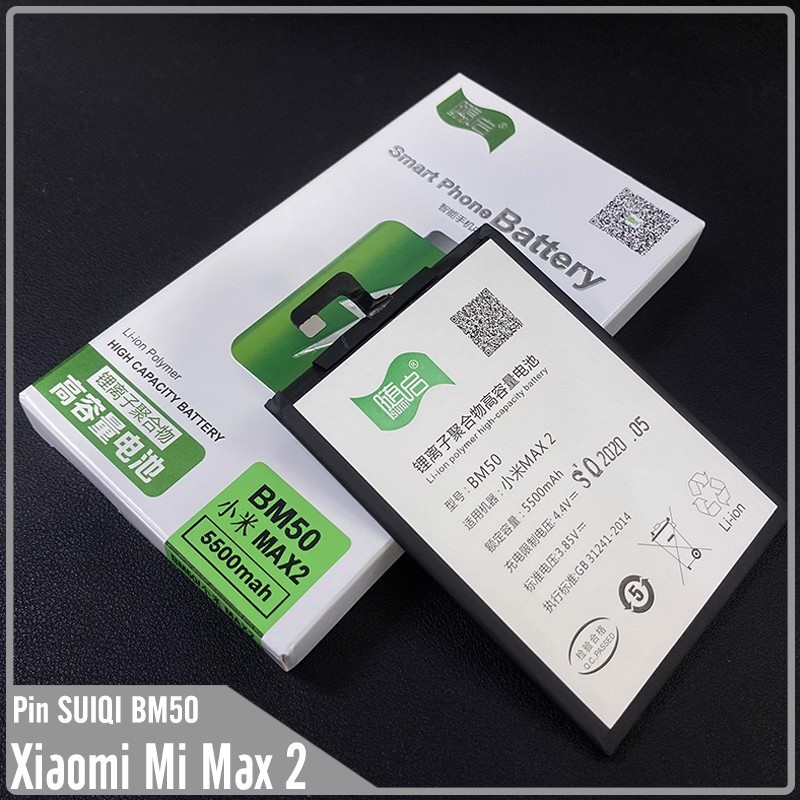 Pin Suiqi Li-ion thay thế cho Xiaomi Mi Max 2 (BM50) 5500mAh