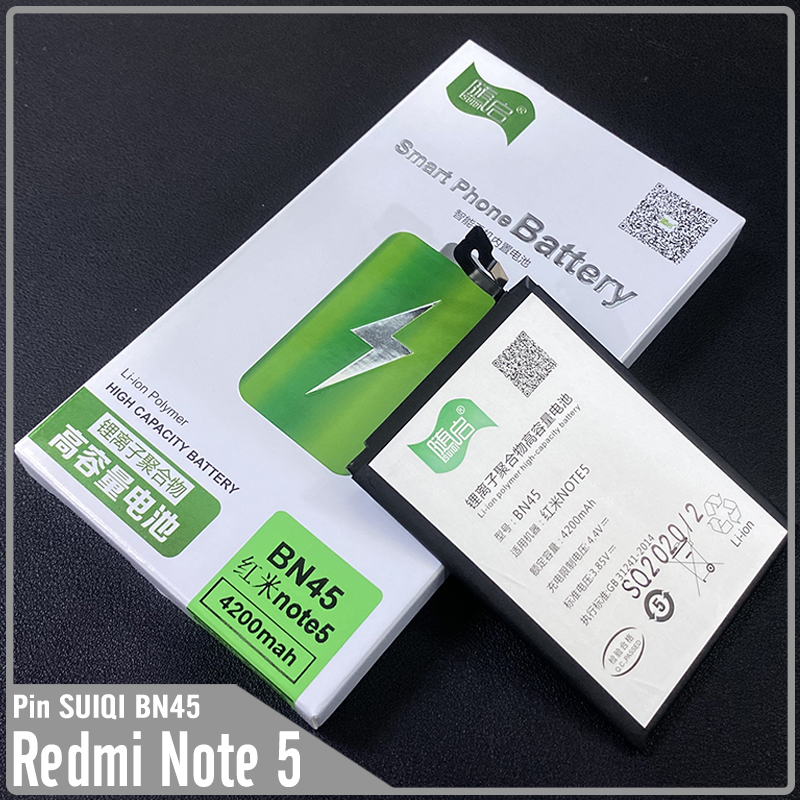 Thay pin Suiqi cho Redmi Note 5 - Note 5 Pro, BN45 4200mAh