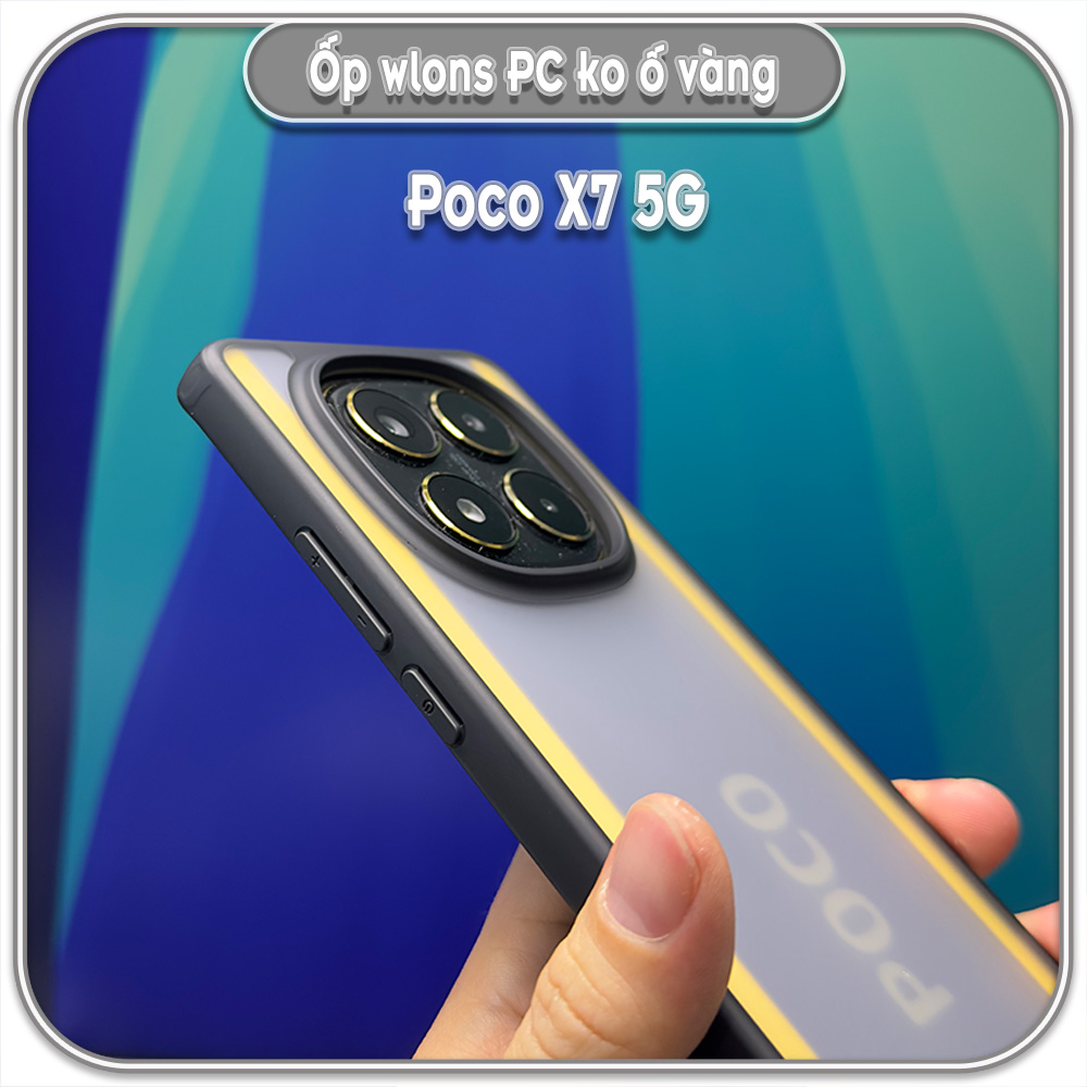 Ốp chống sốc cho Xiaomi 15 Ultra, wlons lưng PC không ố vàng