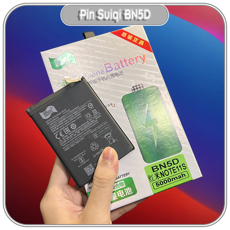 Pin Suiqi Li-ion thay thế cho Xiaomi Redmi Note 12S BN5D 5000 mAh