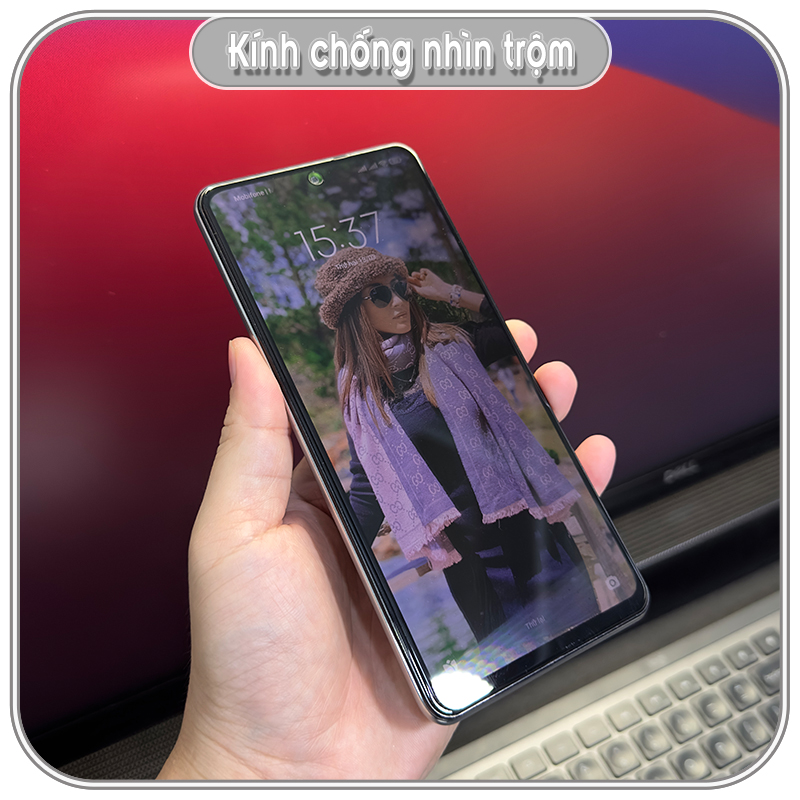 Kính cường lực cho các dòng Xiaomi - Poco - Redmi - Redmi Note - Black Shark chống nhìn trộm full viền đen