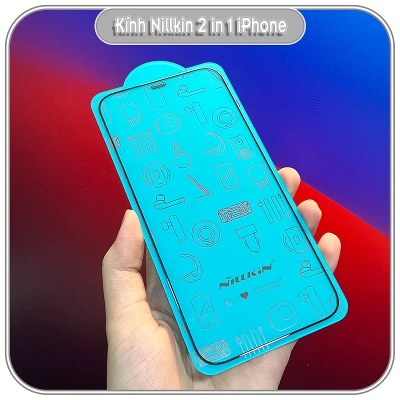 Kính cường lực iPhone 12 - 12 Pro - 12 Pro Max Nillkin 2 in 1 Full Màn Hình