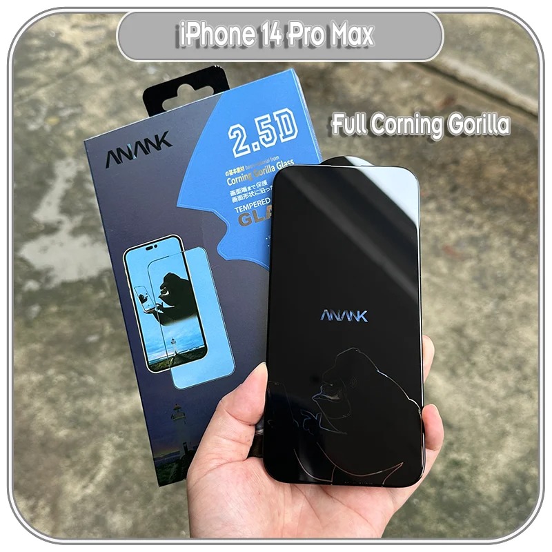 Kính Cường Lực Full viền chống vỡ cạnh ANANK iPhone 14 Pro Max