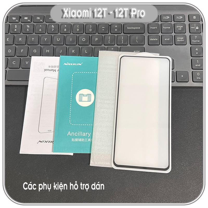 Kính cường lực Nillkin CP+ PRO cho Xiaomi 12T - 12T Pro - K50 Ultra - Full viền đen