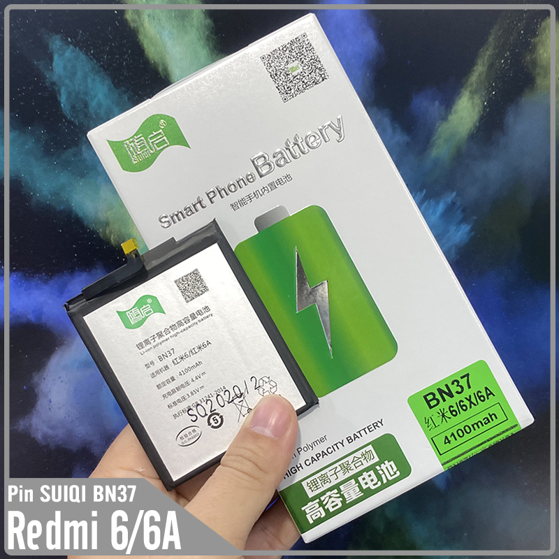 Pin Suiqi Li-ion thay thế cho Xiaomi Redmi 6 / 6A BN37 4100mAh