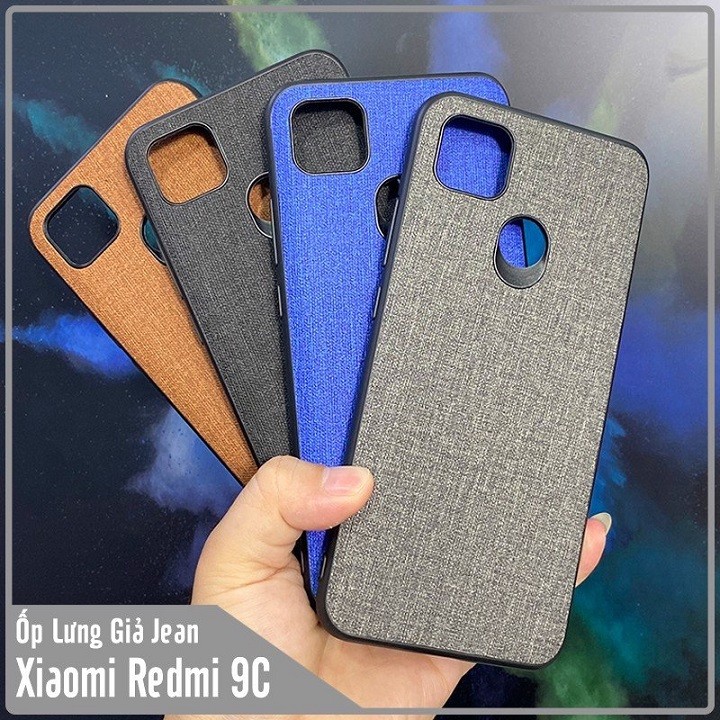 Ốp lưng cho Redmi 9C - Redmi 10A , giả JEAN viền TPU dẻo