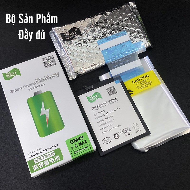 Pin Suiqi Li-ion thay thế cho Xiaomi Mi Max 1 BM49 4800mAh