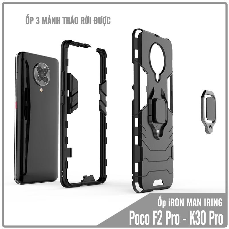 Ốp lưng cho Xiaomi Poco F2 Pro / Redmi K30 Pro - K30 Ultra iRON - MAN IRING Nhựa PC cứng viền dẻo chống sốc