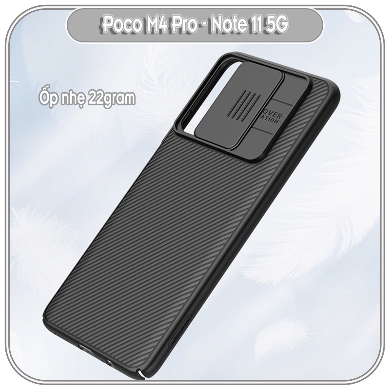Ốp lưng cho Xiaomi Poco M4 Pro - Redmi Note 11 5G Nillkin CamShield che camera