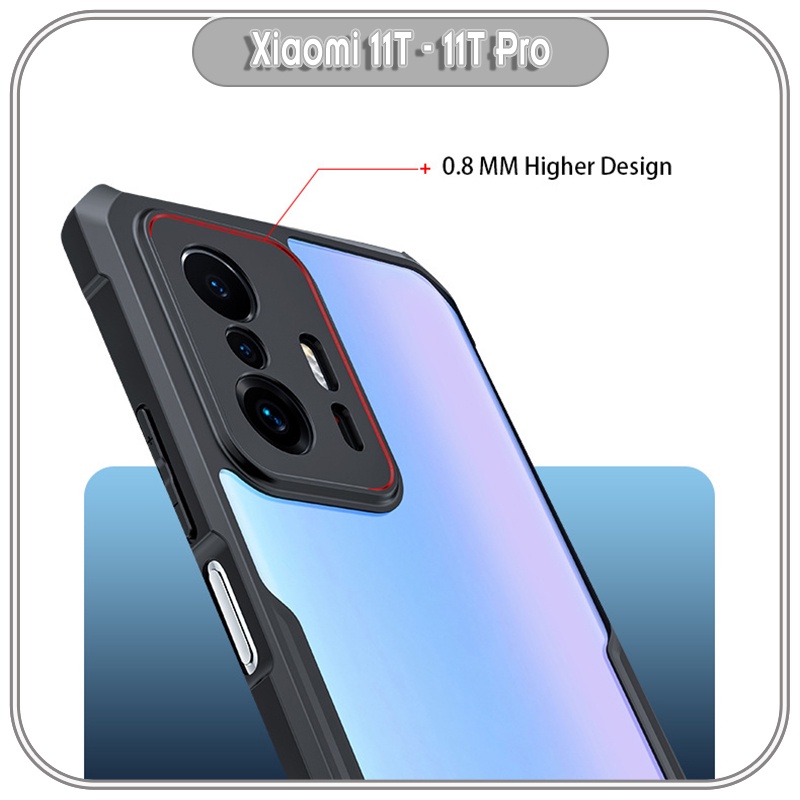 Ốp lưng cho Xiaomi 11T - 11T Pro chống sốc trong viền nhựa dẻo XunDD