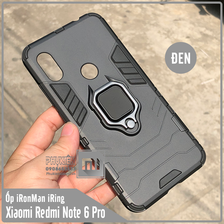 Ốp lưng Redmi Note 6 Pro - Note 6 iRON - MAN IRING Nhựa PC cứng