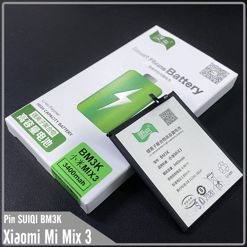 Pin Suiqi Li-ion thay thế cho Xiaomi Mi Mix 3 BM3K 3400mAh
