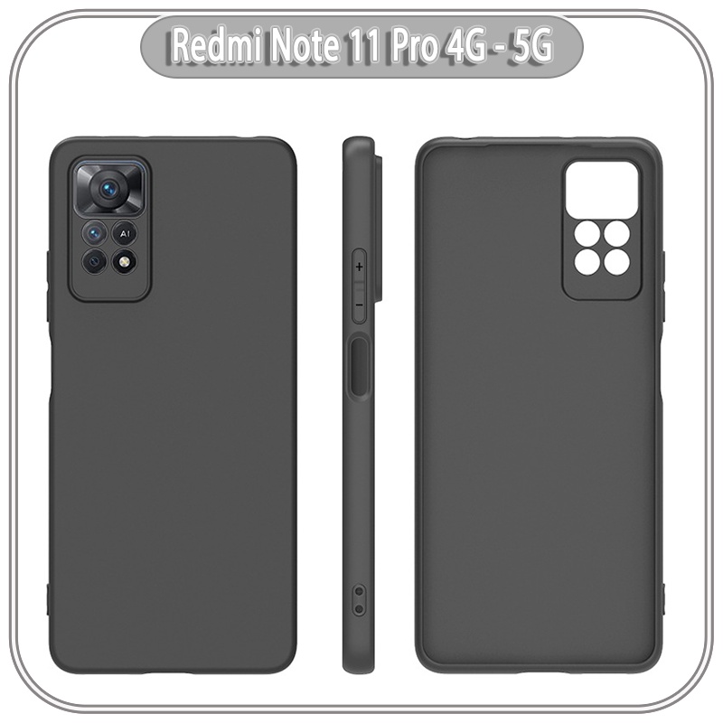 Ốp lưng cho Xiaomi Redmi Note 11 Pro 4G 5G / Note 12 Pro 4G bản quốc tế nhựa dẻo TPU Đen - che camera