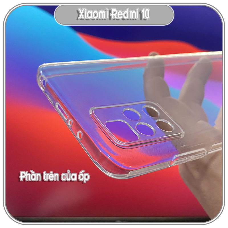 Ốp lưng cho Xiaomi Redmi 10 Trong Suốt GOR che camera - Hàng nhập khẩu