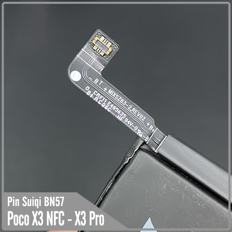Thay pin cho Poco X3 NFC - Poco X3 Pro, Suiqi BN57 5160mAh