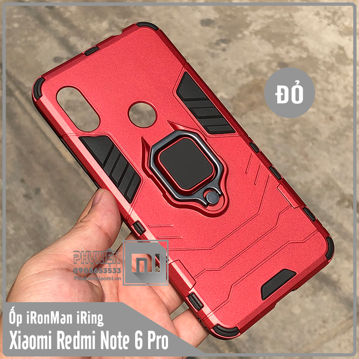 Ốp lưng Redmi Note 6 Pro - Note 6 iRON - MAN IRING Nhựa PC cứng