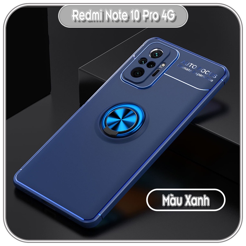 Ốp lưng cho Xiaomi Redmi Note 10 Pro 4G chống sốc iRing Auto Focus