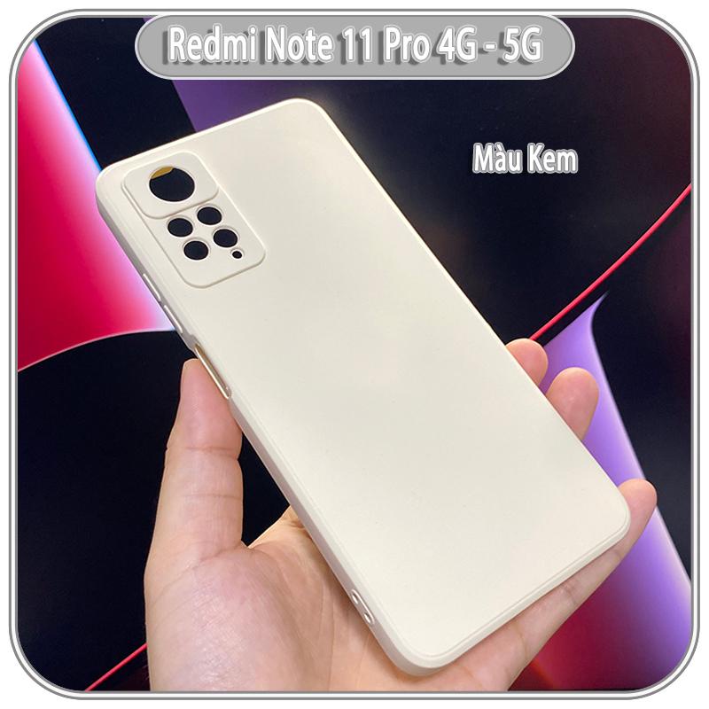 Ốp lưng cho Xiaomi Redmi Note 11 Pro - 12 Pro 4G, Choice viền vuông dẻo lót nhung che camera