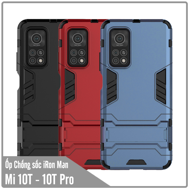 Ốp lưng cho Xiaomi Mi 10T - Mi 10T Pro 5G iRON - MAN Nhựa PC cứng viền dẻo chống sốc